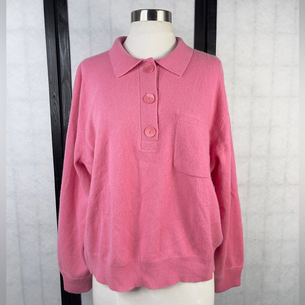 J. Crew Pink Cashmere Sweater - Picture 2 of 9